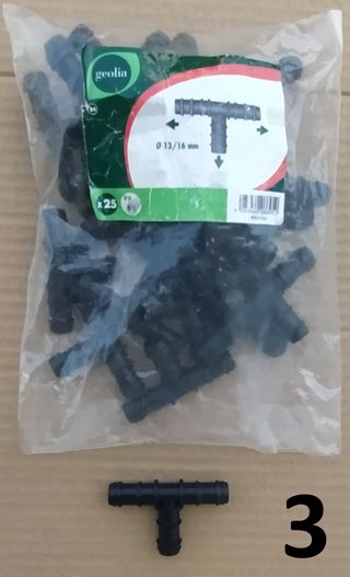 Conectores Rega Geolia 16mm - 25 peças