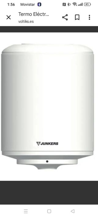 Termo eléctrico Junkers 50L 
Chauffe-eau électric