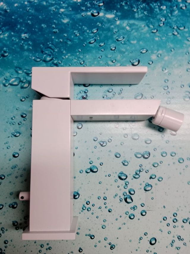 Monomando bidé baño blanco mate