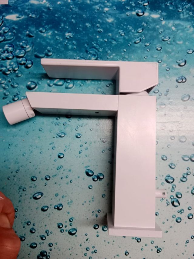 Monomando bidé baño blanco mate