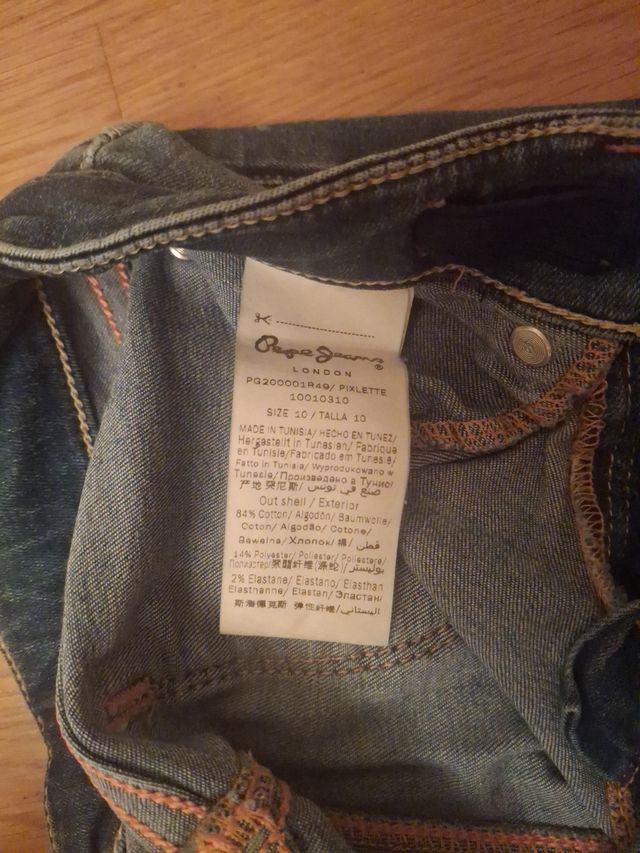 Pantalon vaquero niña Pepe Jeans, pitillo