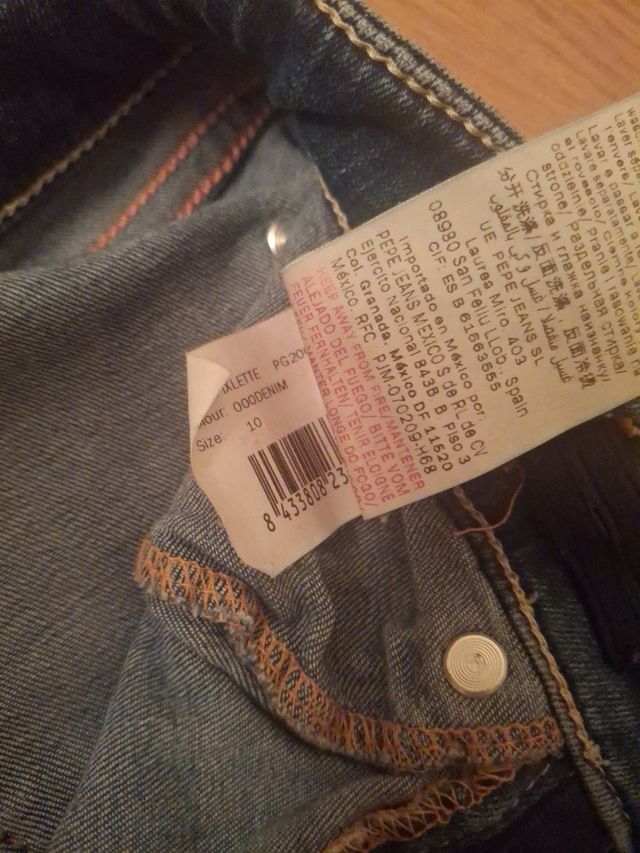 Pantalon vaquero niña Pepe Jeans, pitillo