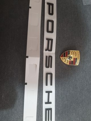 Porsche Letras traseras Porsche  negras