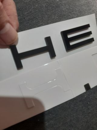 Porsche Letras traseras Porsche  negras