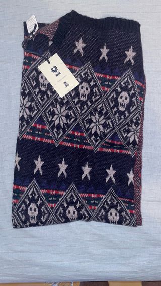 Sciarpa Invernale Calda - Blu, Rosso