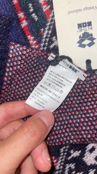 Sciarpa Invernale Calda - Blu, Rosso