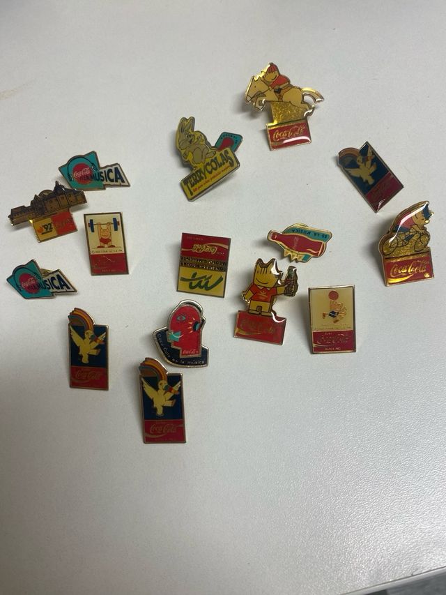 16Insignias Coca-Cola Vintage