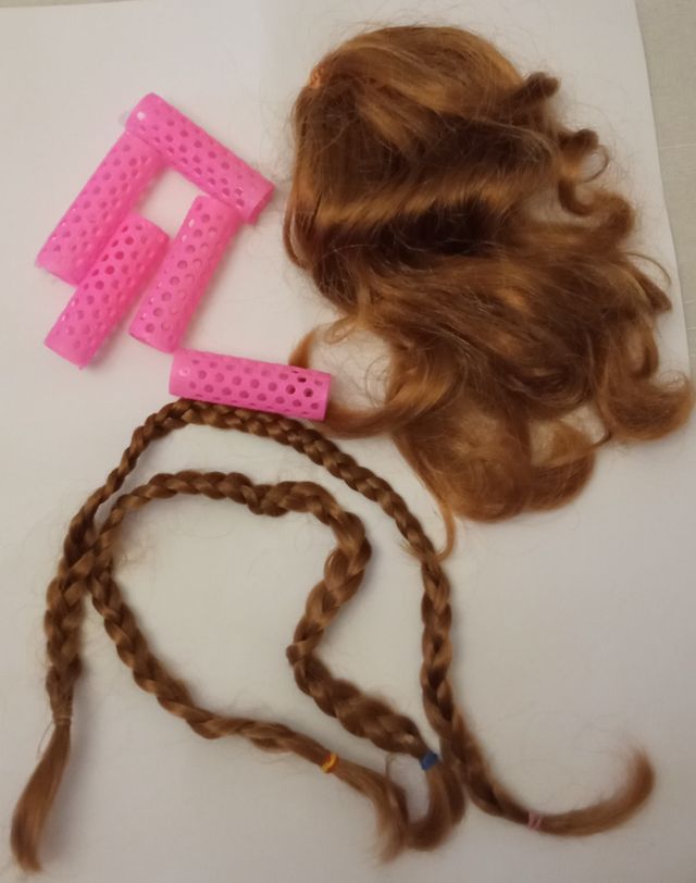 Postizo trenzas  y rulos Nancy