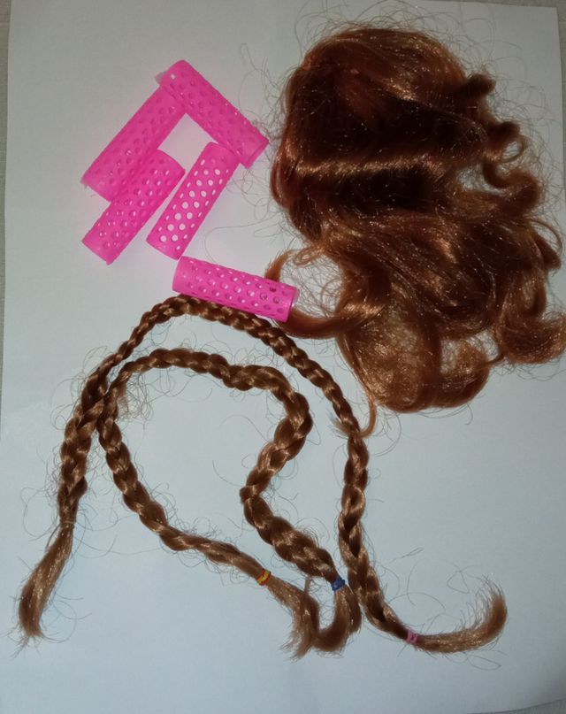 Postizo trenzas  y rulos Nancy