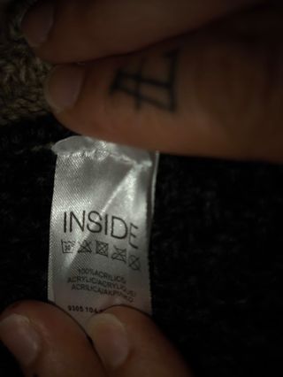 Bufanda inside - Negra y Gris