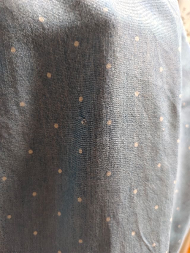 Vestido lunares azul claro