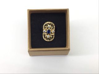 sortija oro 18k con piedra con circonita