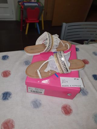 3x2!! Sandalias Beauty Feet blancas