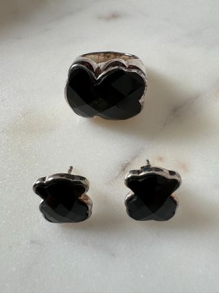 Tous - Anillo y pendientes oso