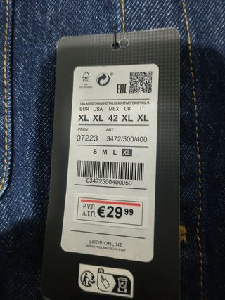 Sobrecamisa vaquera Wrangler XL