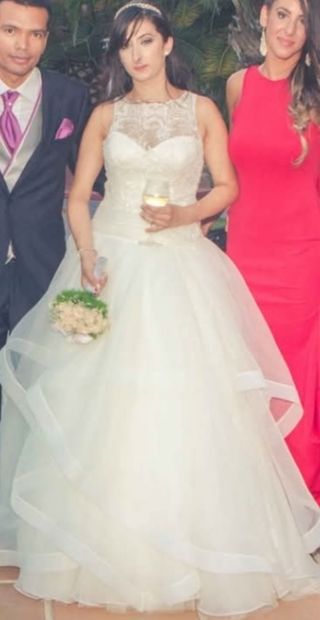 Vestido novia Rosa Clará talla 38