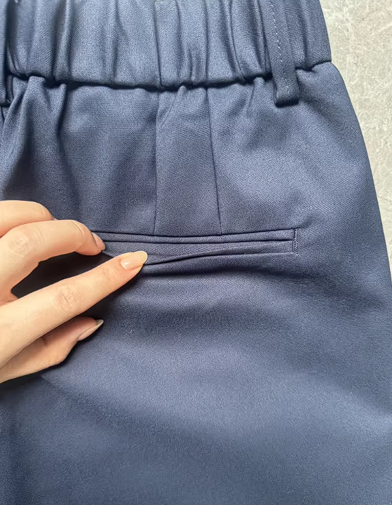 Pantalones Casuales Azul Marino