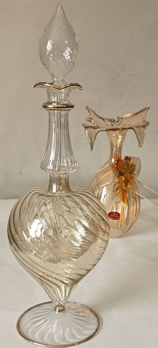 Set Vetro Soffiato Murano - Ambra solare Pz 5 
