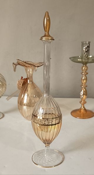 Set Vetro Soffiato Murano - Ambra solare Pz 5 