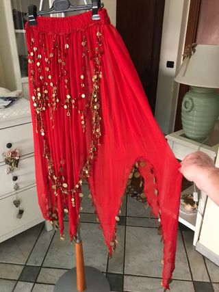 Gonna danza del ventre rossa