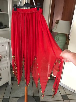 Gonna danza del ventre rossa