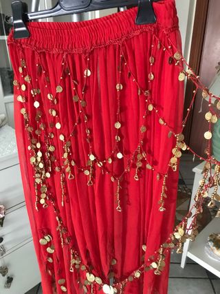 Gonna danza del ventre rossa