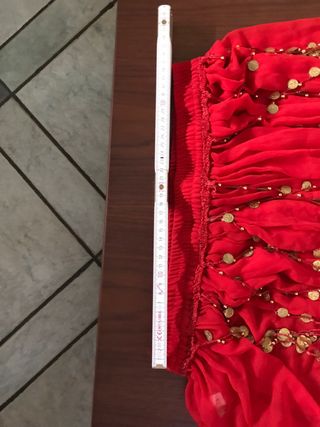 Gonna danza del ventre rossa