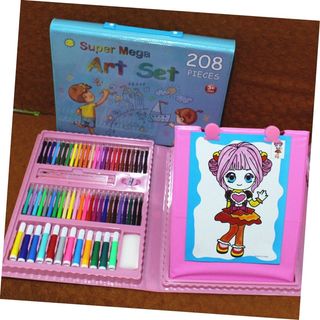 NESTINGHO 208 Piezas bolígrafos de color , ROSA, neón marcadores de acuarela para niños bolígrafos de gel de colores pluma de color de arte