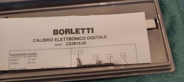 Calibro digitale Borletti 150mm