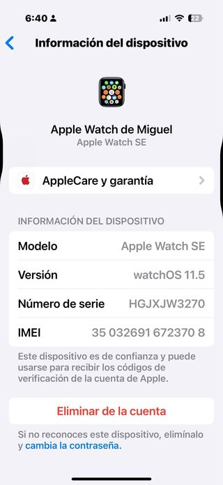 Apple Watch SE -  marcas de uso funciona perfecto