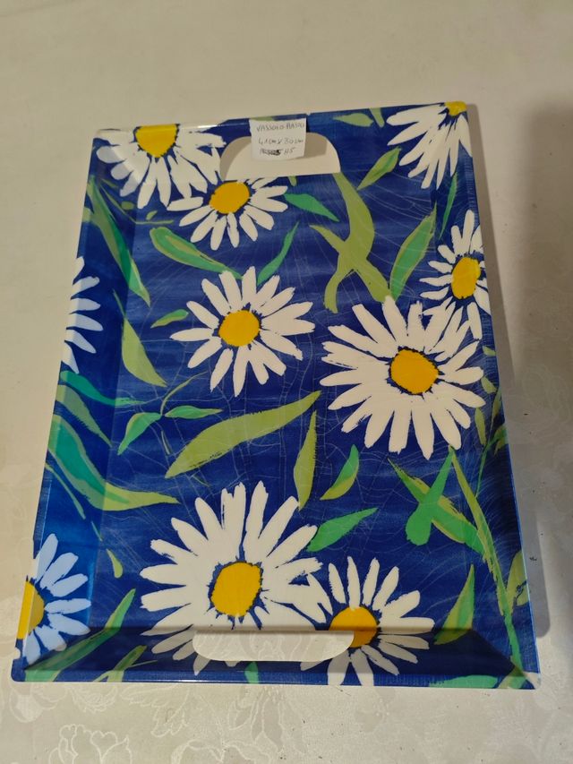 Vassoio fiori vintage 44x30cm