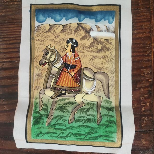 Miniatura indiana su tela