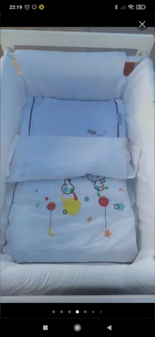 Minicuna bebé Pirulos