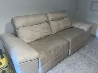 Sofá electrico relax beige - 2 plazas