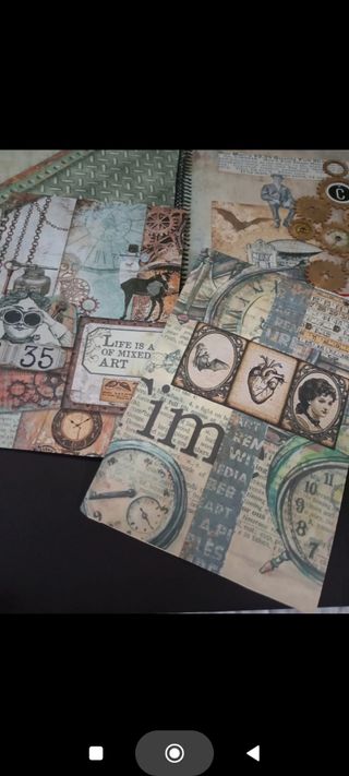 Libreta steampunk vintage