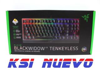 TECLADO MECANICO CON CABLE RAZER BLACKWIDOW V3 