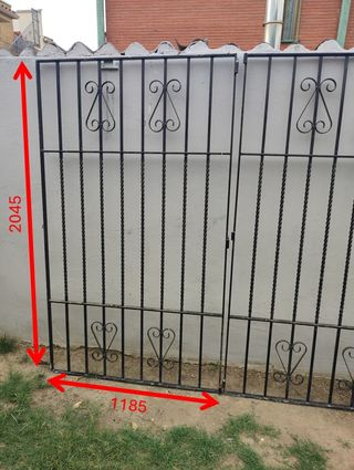 Rejas metalicas 204x118cm