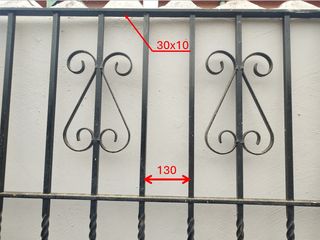Rejas metalicas 204x118cm