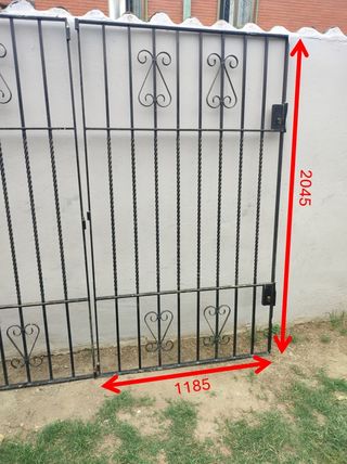 Rejas metalicas 204x118cm