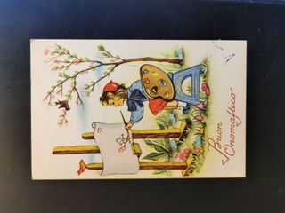 Cartoline illustrate bambini vintage