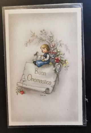 Cartoline illustrate bambini vintage