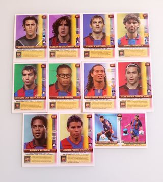 F.C.BARCELONA - TOP LIGA 2004 EQUIPO COMPLETO