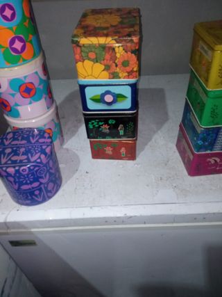 Lote Latas Vintage Decorativas