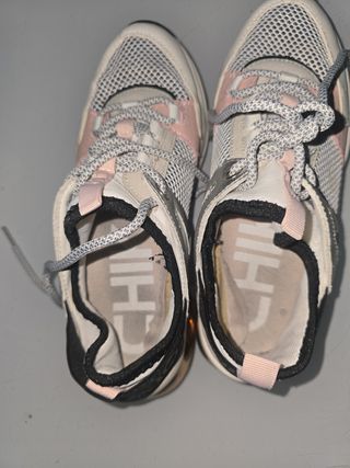 Zapatillas rosa y blancas - Talla 38