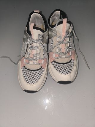 Zapatillas rosa y blancas - Talla 38