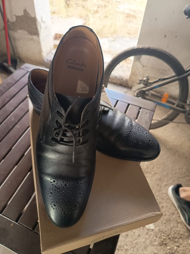Zapatos Clarks Piel Negros Talla 46