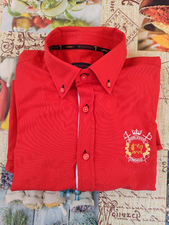 Camisa Tendido 7 roja - Talla 41/16