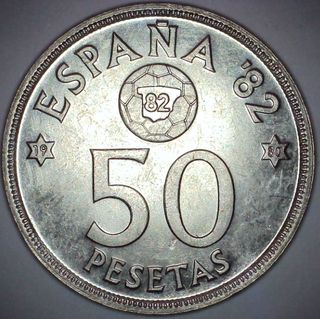 50 Pesetas España 1980 *80 Mundial 82
