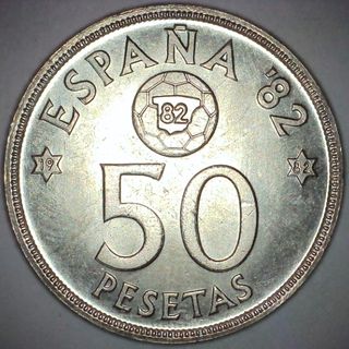 50 Pesetas España 1980 *82 Mundial 82