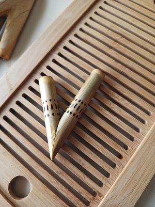 Tepi artesanal de bambú aplicador de rapé